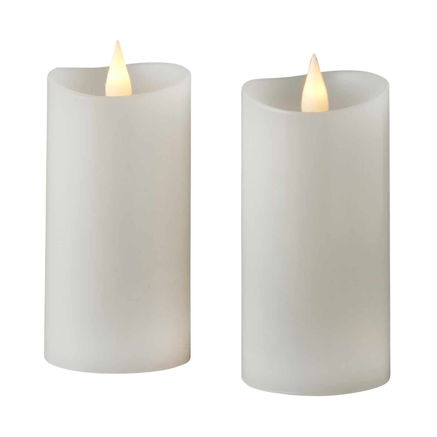 Christmas Classic Motion Flameless Candle 2x4 Set of 2, White