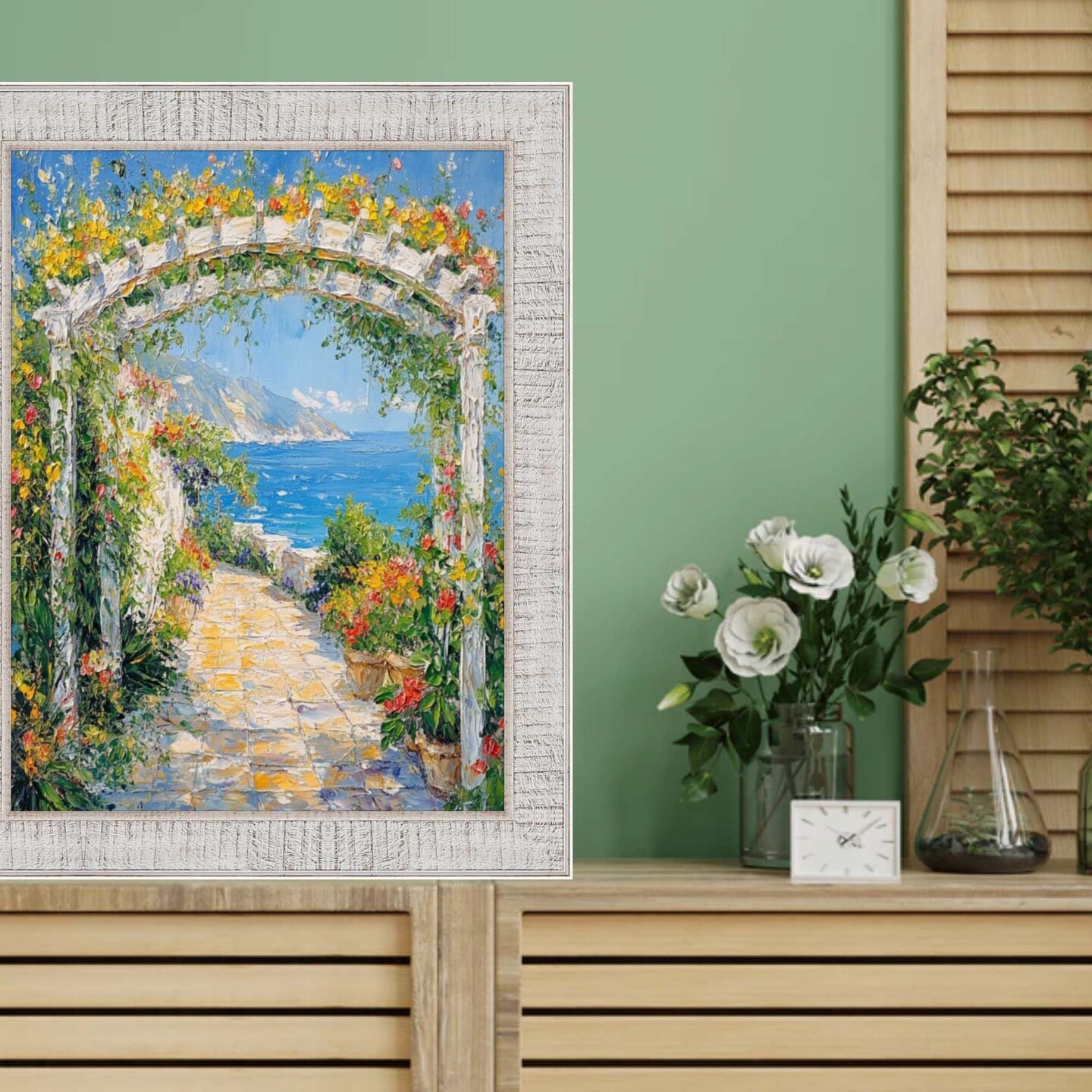 Rustic Wood White Wash Picture Frame 13x19 frame