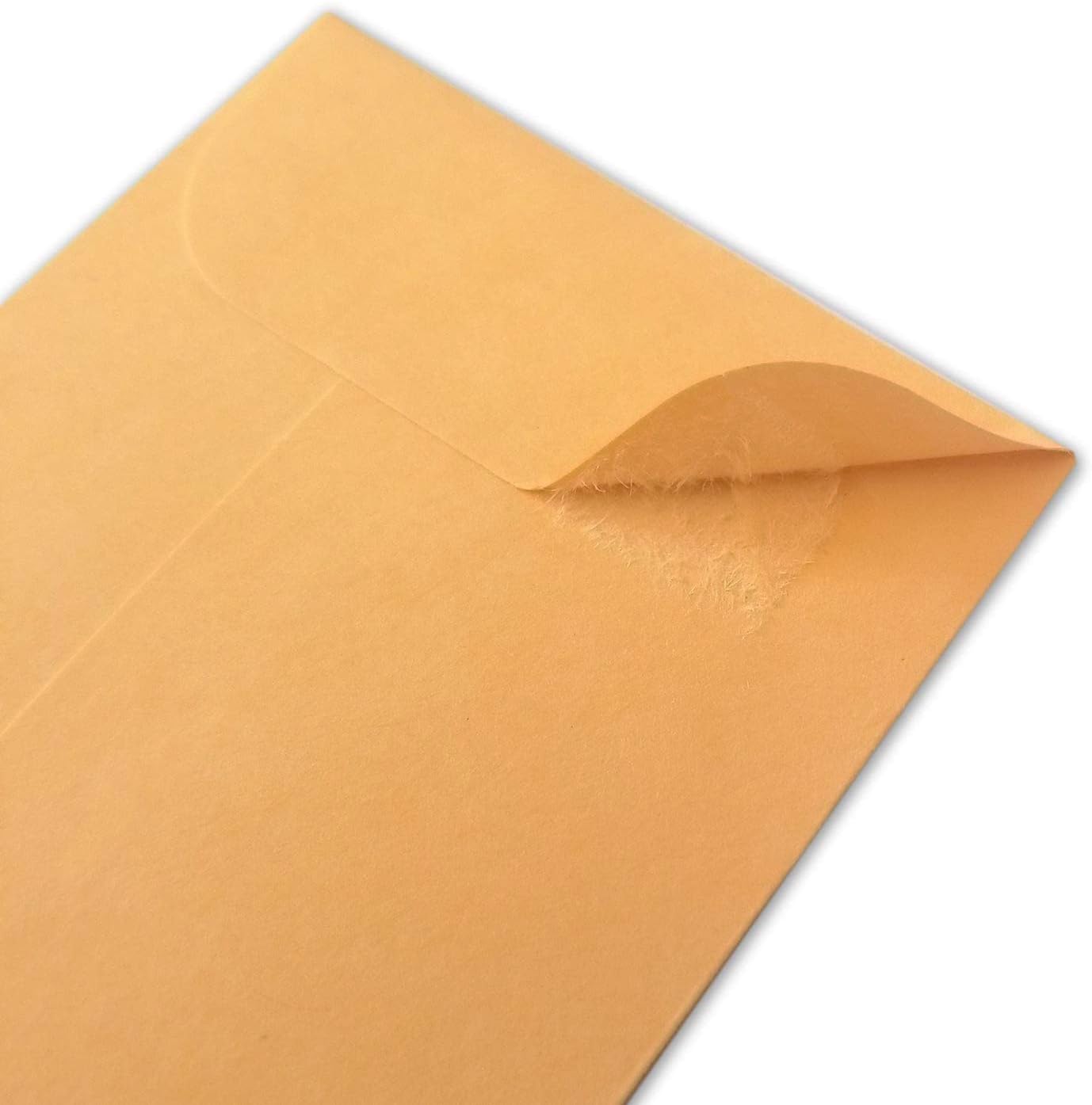 200PCS #7 Coin Envelopes 3.5x6.5 inches Brown Kraft Envelopes Classic Small Parts Gummed Flap for Coins, Cash, Credit Cards, Seeds