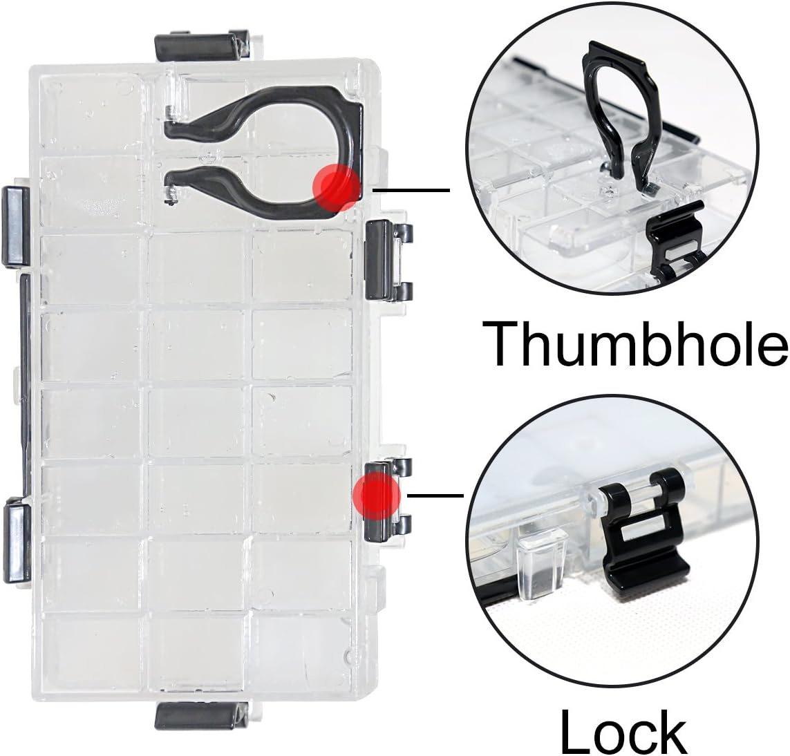 Paint Storage Palette Box 24 Wells Airtight Stay Wet for Watercolor, Gouache, Acrylic and Oil Paint