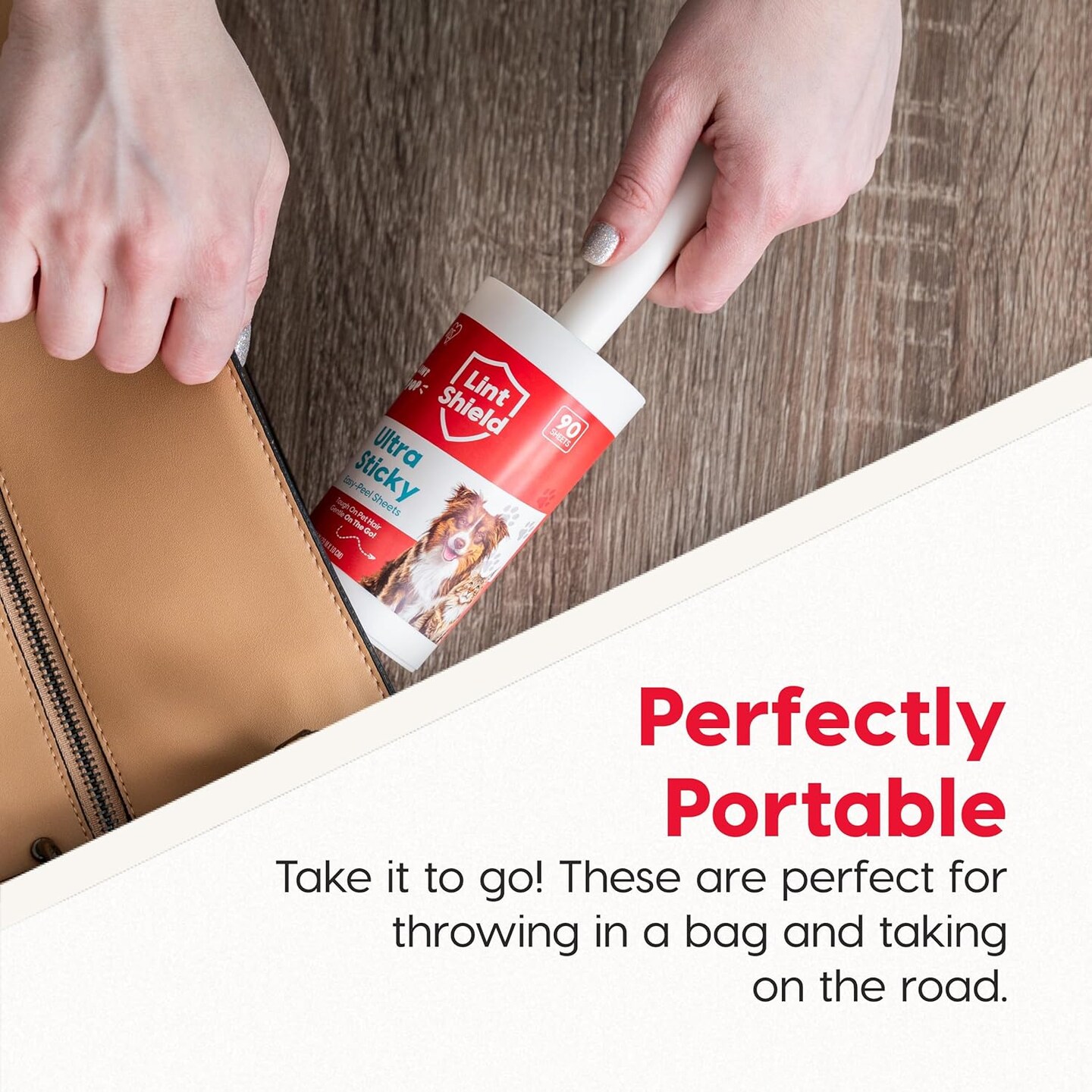 IRIS USA Extra Sticky Lint Roller, Standard Pack Comes with Storage Box and Refills, 90 Sheets/Roll, 720 Sheets Total