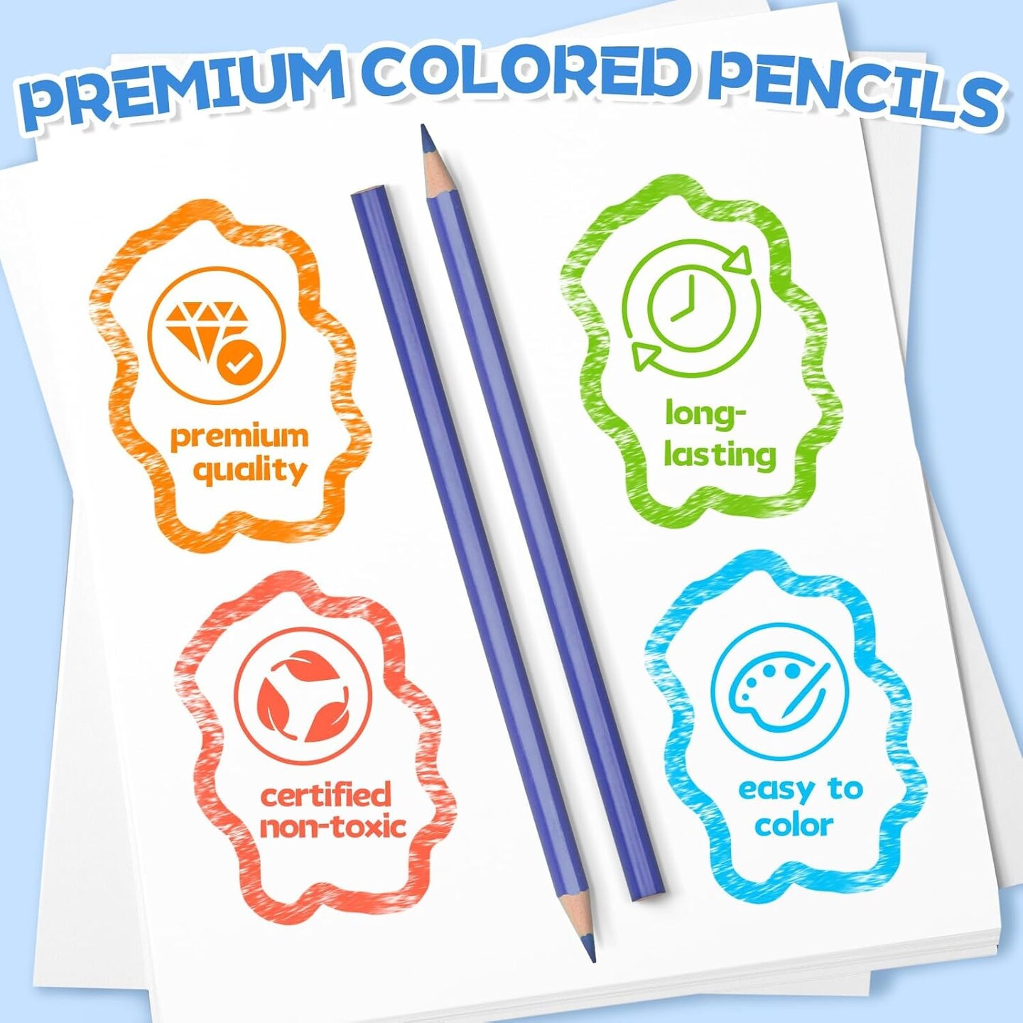 144 Count Colored Pencils for Kids, 12 Pack Colored Pencils Bulk in 12 Vibrant Colors, Pre-sharpened Color Pencil, Bulk School Supplies for Teachers, Classroom Prizes, Art Supplies for Adults