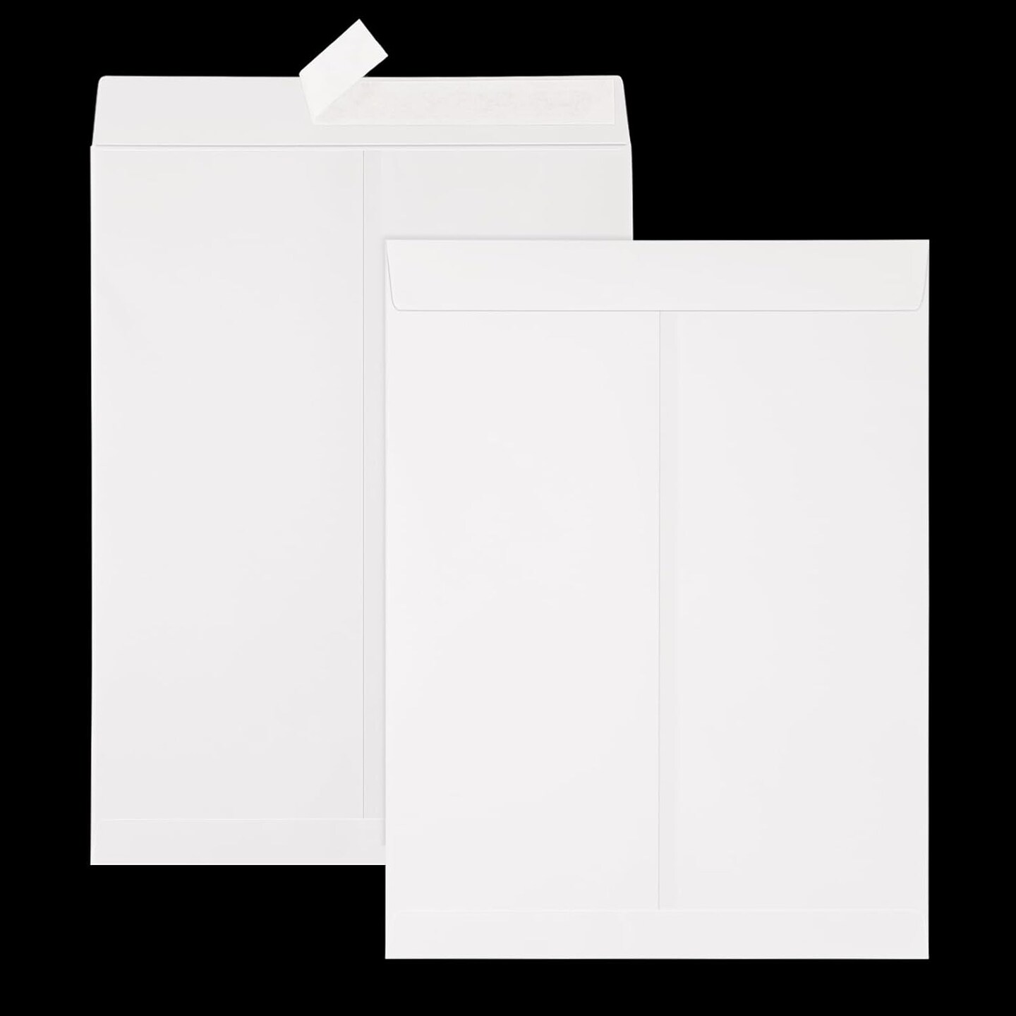 18 Pcs 9x12 Catalog Envelopes, White Self Seal Security Envelopes, Manilla Envelopes, Printable White Envelopes, Gummed Closure Document Envelopes For Mailing, Storage And Organizing