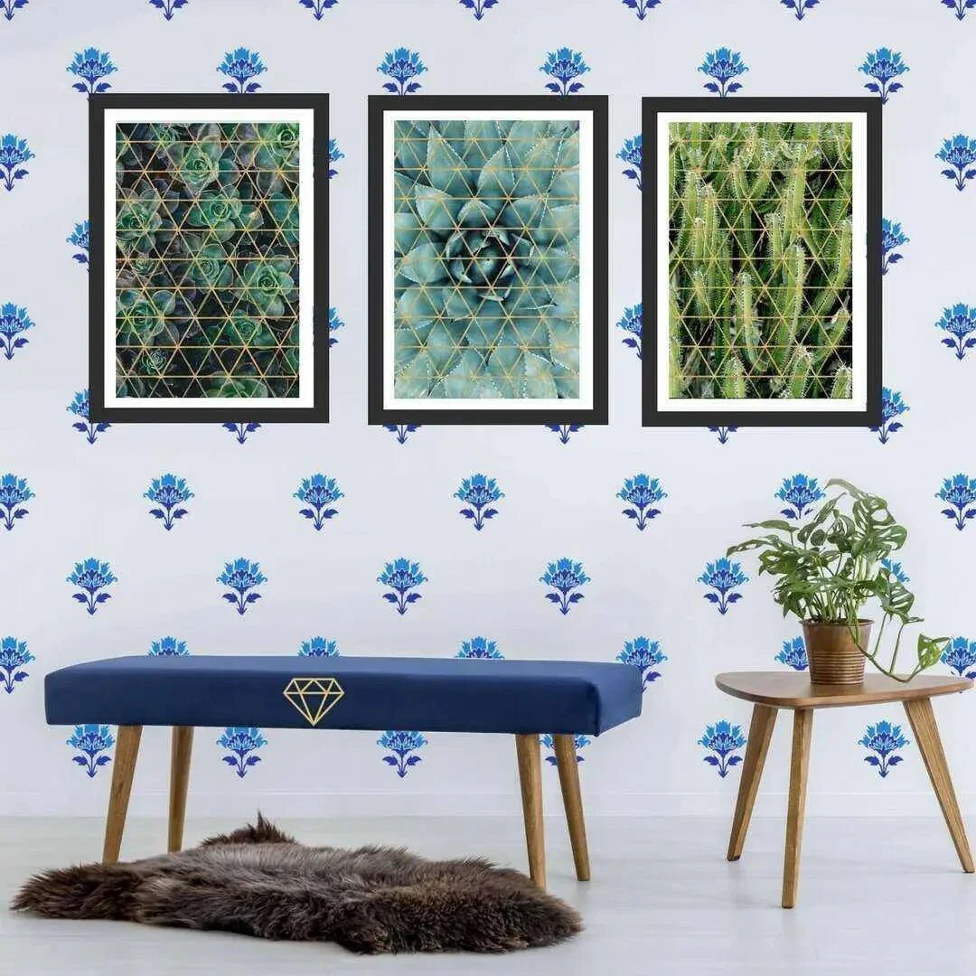 Cactus art framed Set of 3