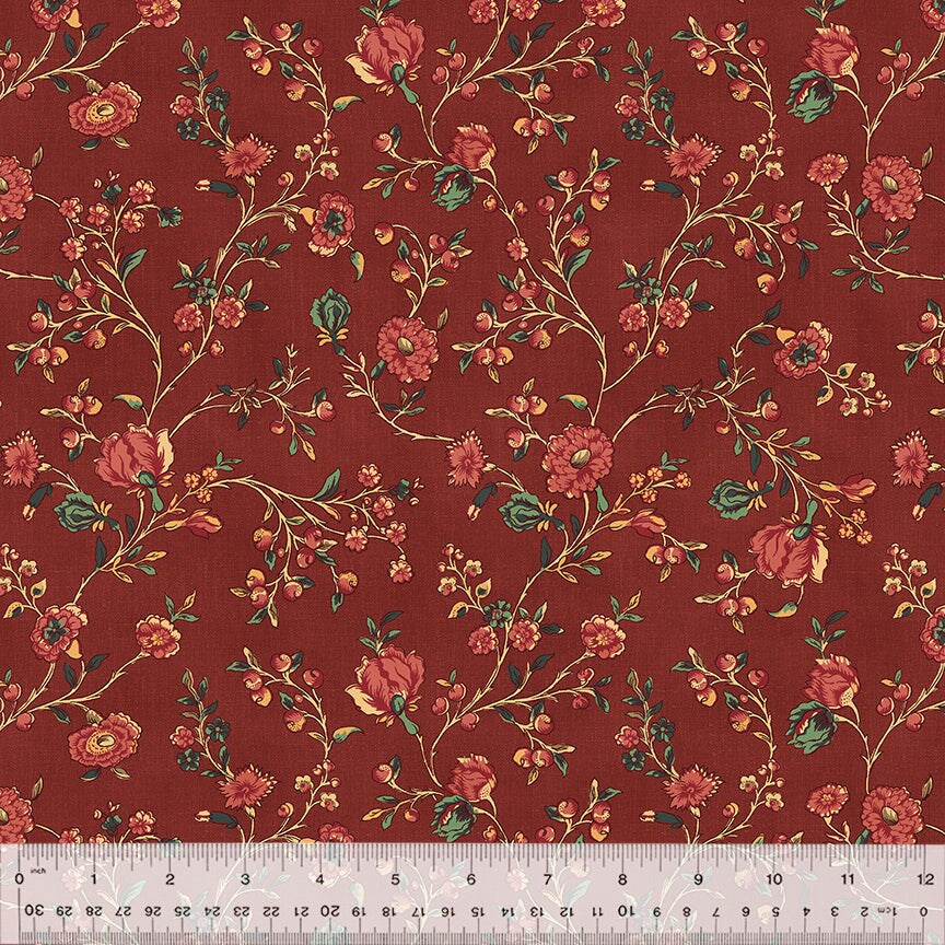 Fabric Windham Berry Blooming Vine Duchess by the Quarter Yard 54576-1