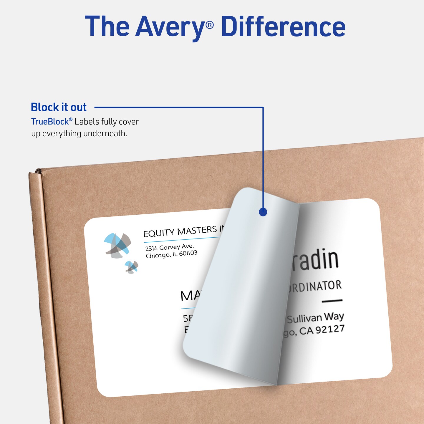 Avery Full-Sheet Printable Shipping Labels, 8.5&#x22; x 11&#x22; Customizable Stickers, White, 500 Blank Mailing Labels for Laser Printers (91201)
