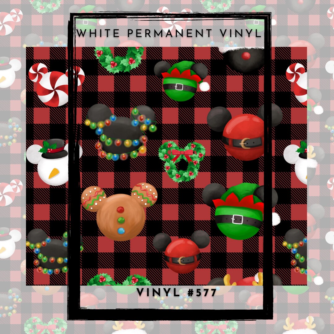 #577 Classic Christmas  12x12 Pattern Vinyl