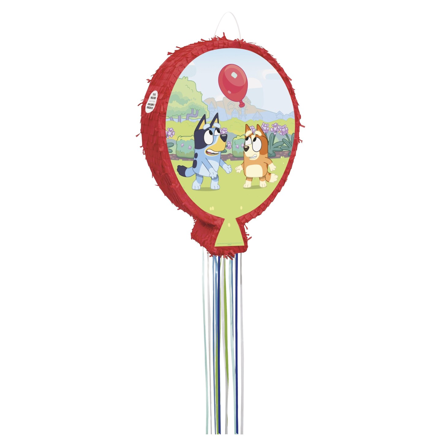 Bluey Shaped Drum Pull Pop Out Pinata - 20.5&#x22; x 15.5&#x22;