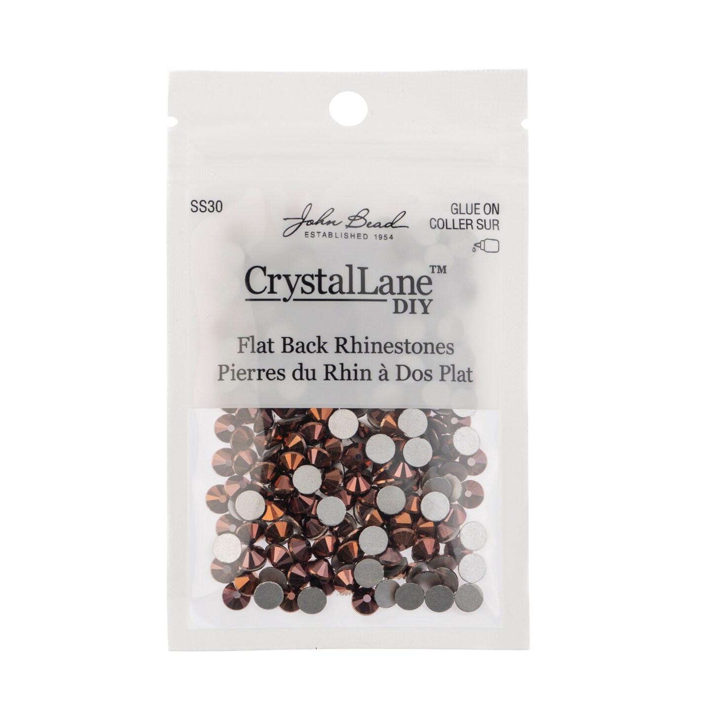 Crystal Lane DIY SS30 Glass Flatback Rhinestones, 288pcs