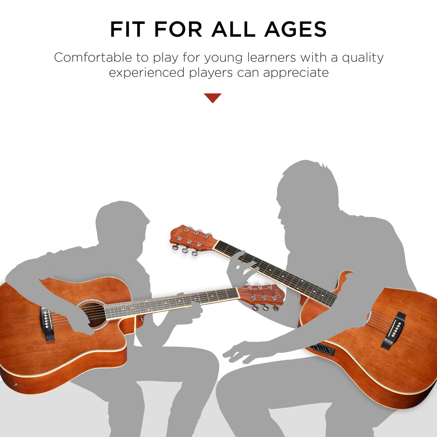 Best Choice Products Beginner Acoustic Electric Guitar Starter Set 41in w/ All Wood Cutaway Design, Case