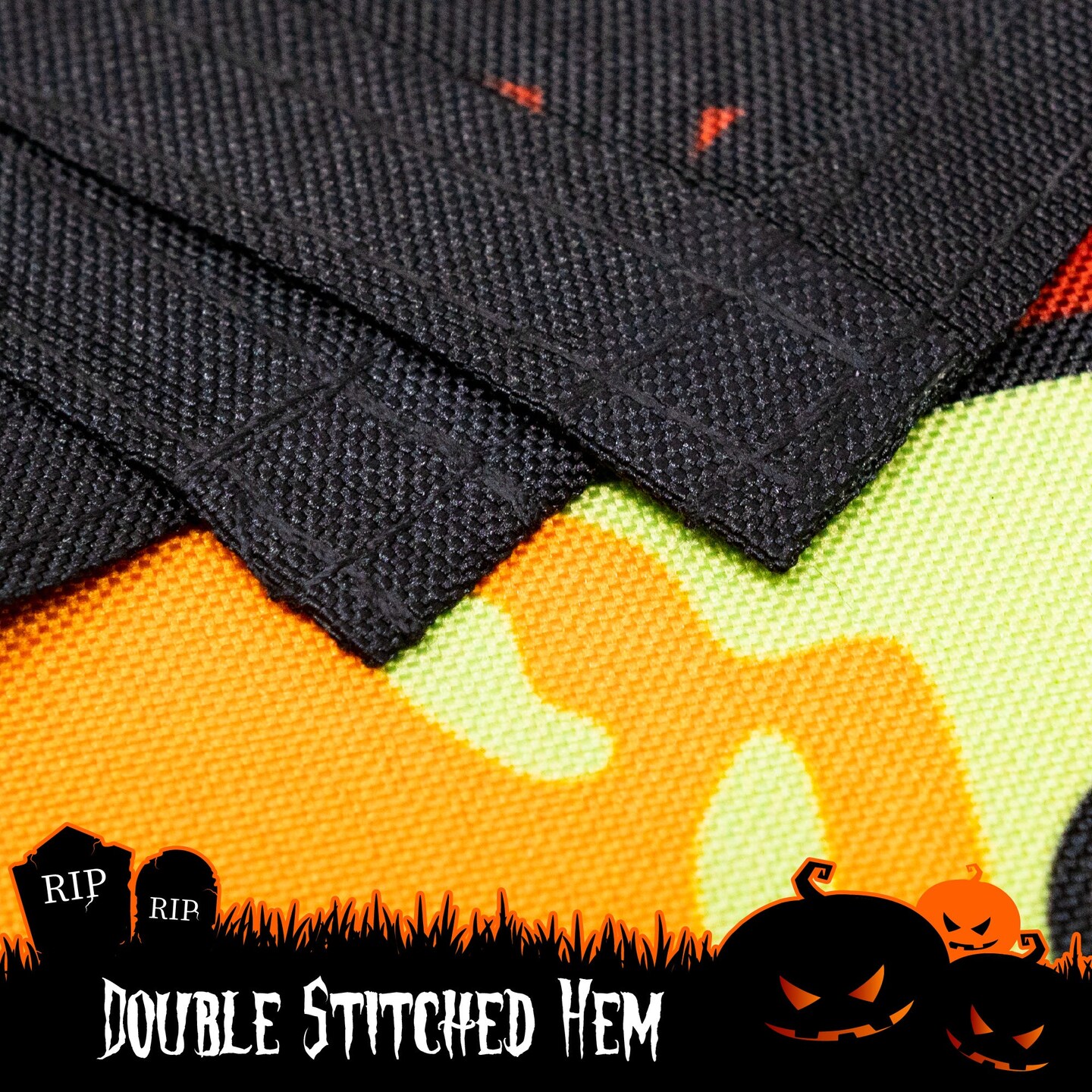 G128 - Halloween Garden Flag, Witch, Bats, and Spiders Garden Yard Decorations, | 12x18 Inch | Printed 150D Polyester - Rustic Holiday Seasonal Outdoor Flag