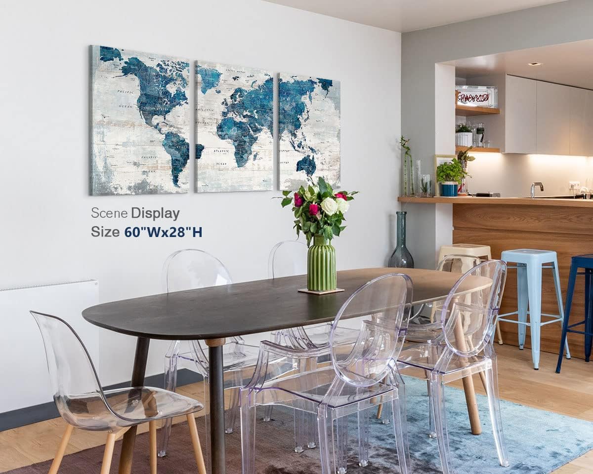 Canvas Wall Art Bedroom Wall Decor Blue Pictures