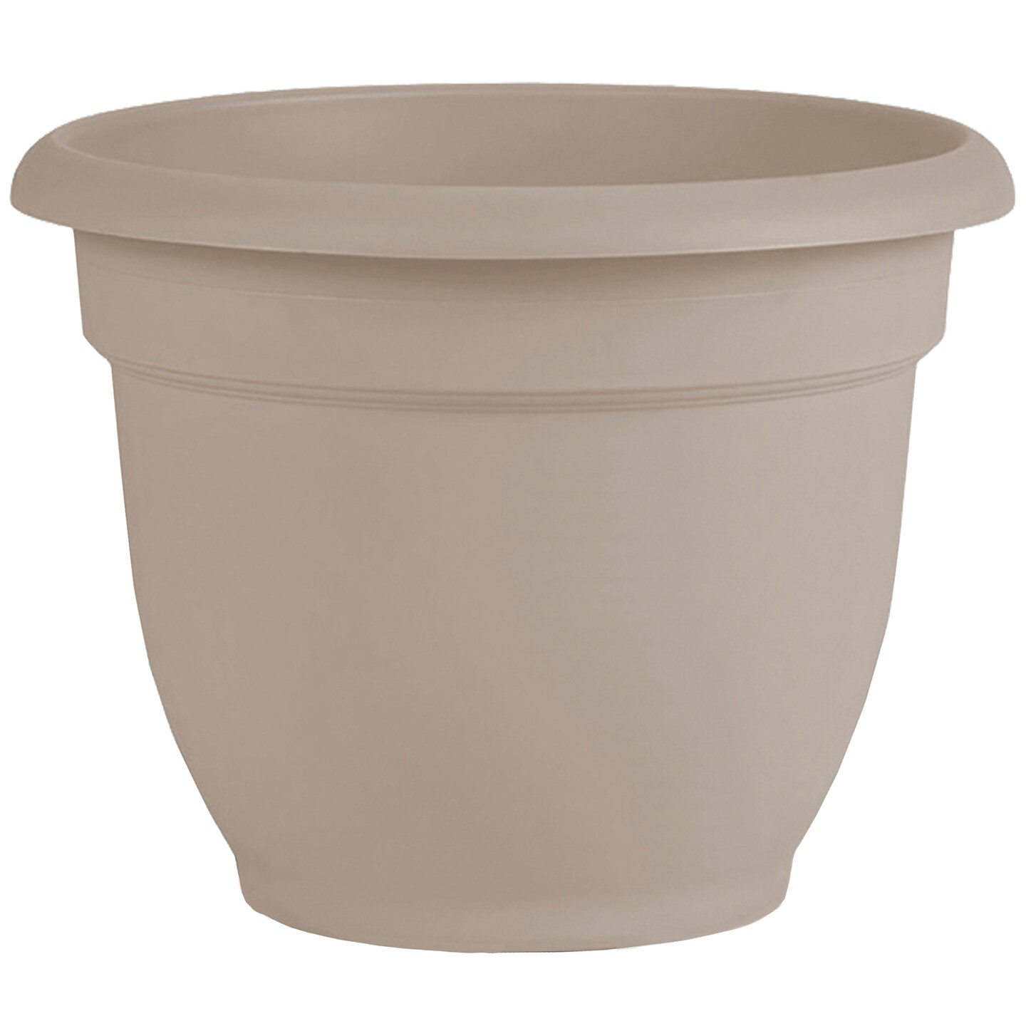 Bloem Ariana Pot Planter: 20" - Pebble Stone - Durable Resin Pot, Indoor and Outdoor Use, Gardening, Self Watering Disk Included, 11 Gallon Capacity