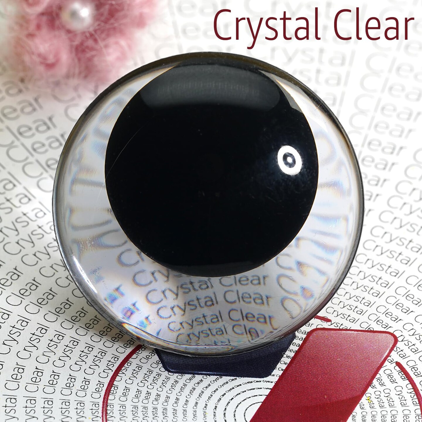 16mm Sparkling Off-Centered Glitter Safety Eyes, 3D Moon Glitter Eyes with Washers, Doll Making Stuffed Craft Crochet Safety Eyes for Crocheting Amigurumi