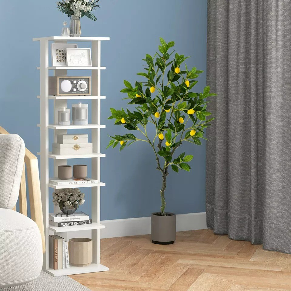 Artificial Lemon Tree 4 FT Tall Fake Plant Office Decor w/Lemon Fruits