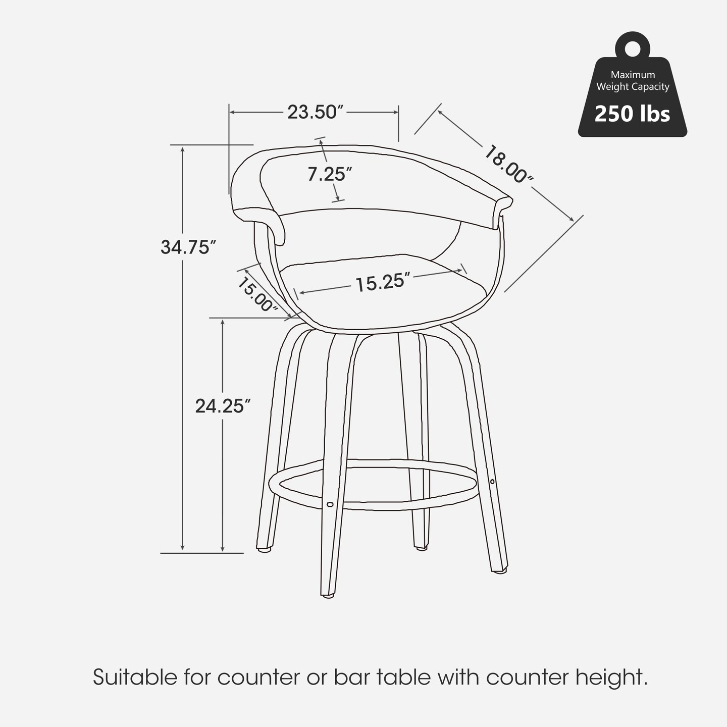 Set of 2/4 Mid-century Modern Leatherette Swivel Bar Stools/Counter Stools with Walnut Bentwood Frame
