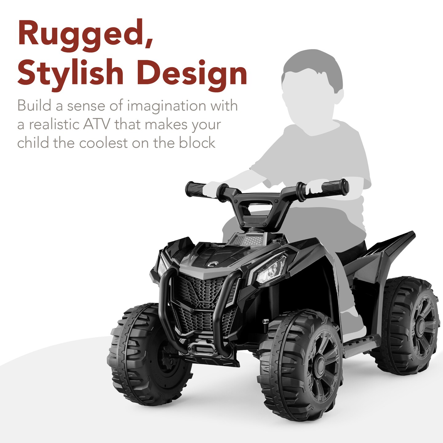 Best Choice Products 6V Kids Ride-On 4-Wheeler Quad ATV Car w/ 1.8mph Max Speed, Treaded Tires