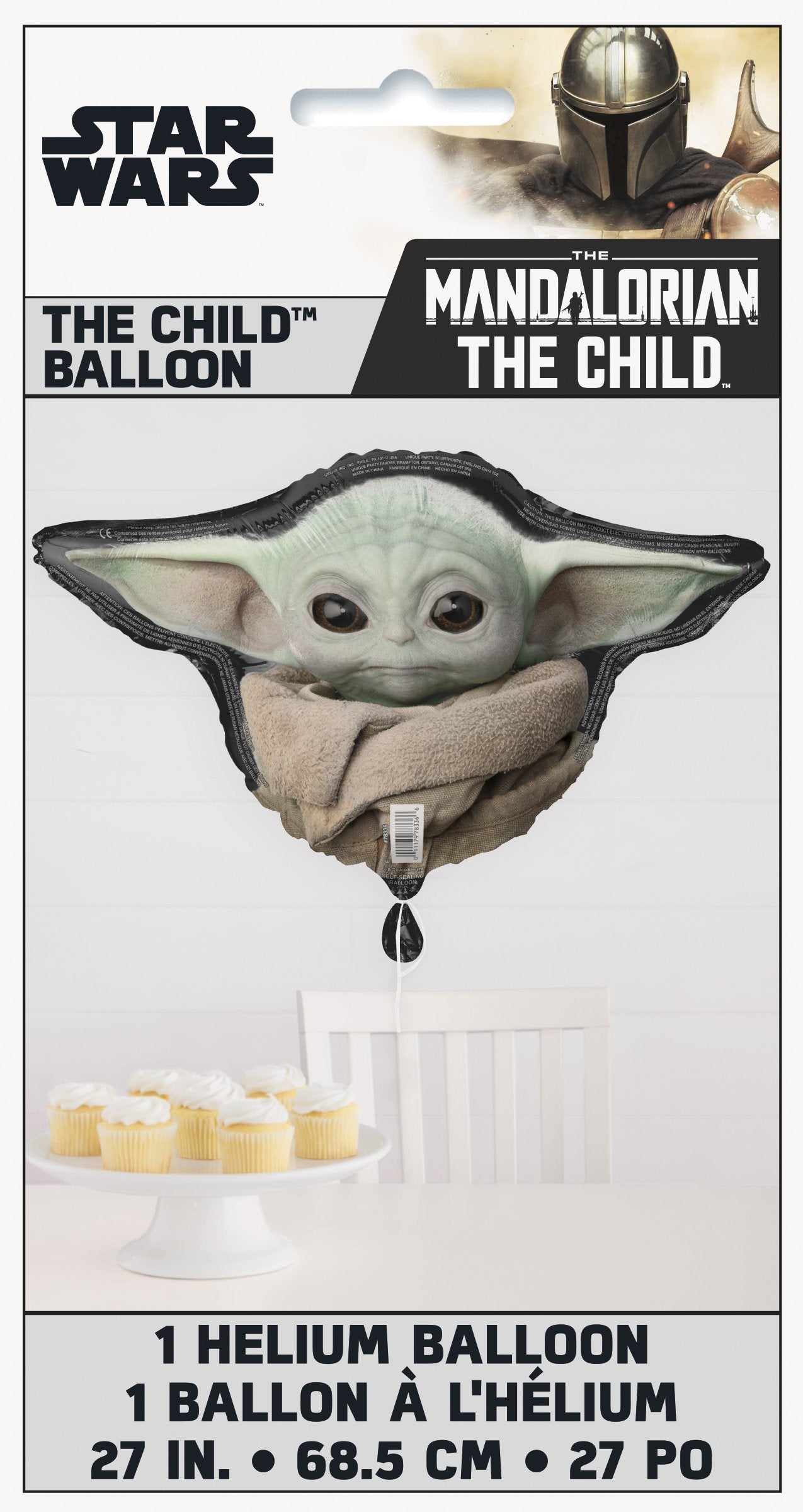 Star Wars Mandalorian The Child Party Shaped Foil Balloon, 27&#x22;