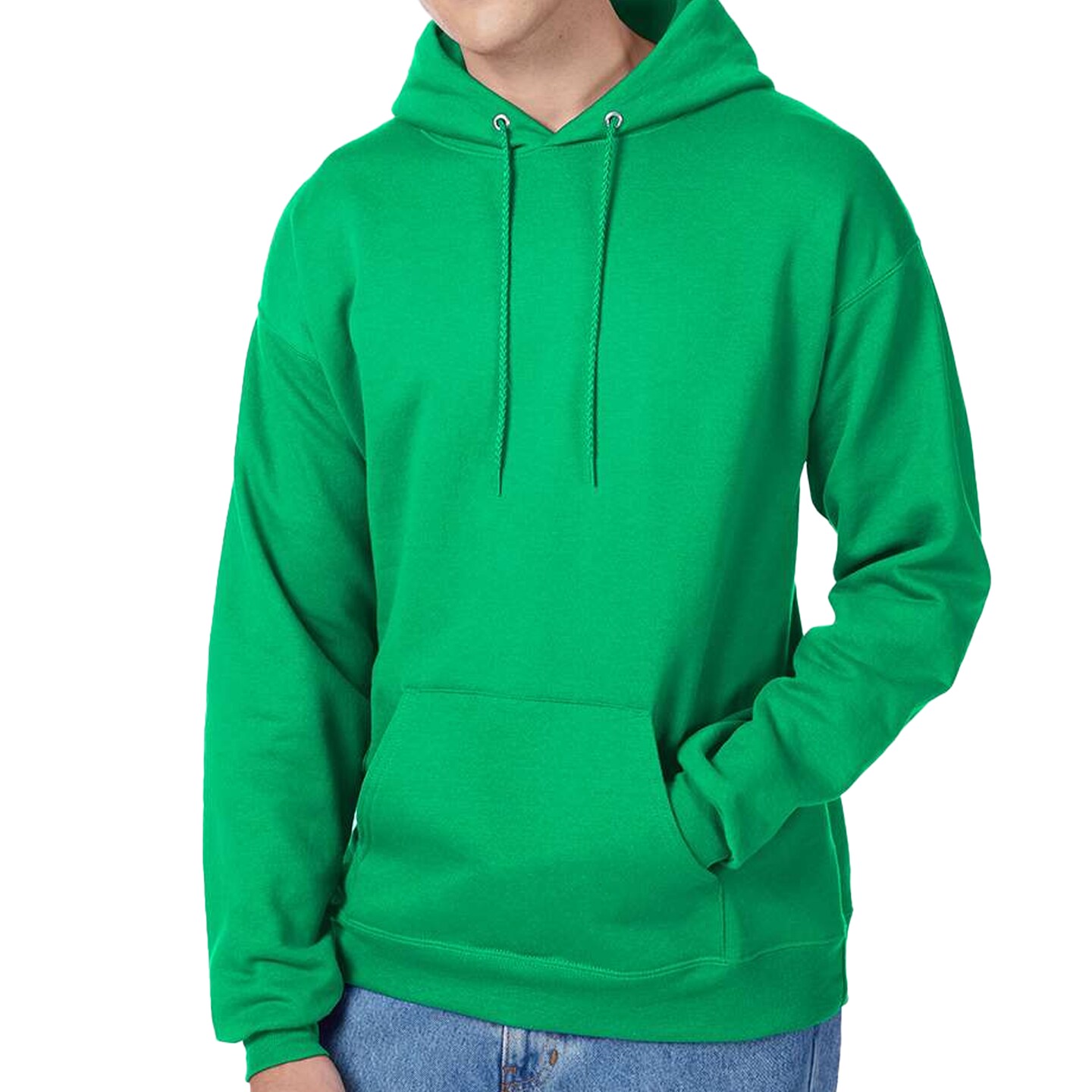 Hanes Men's Ecosmart Fleece Hooded Sweatshirt, Ideal for Cricut & Embroidery
