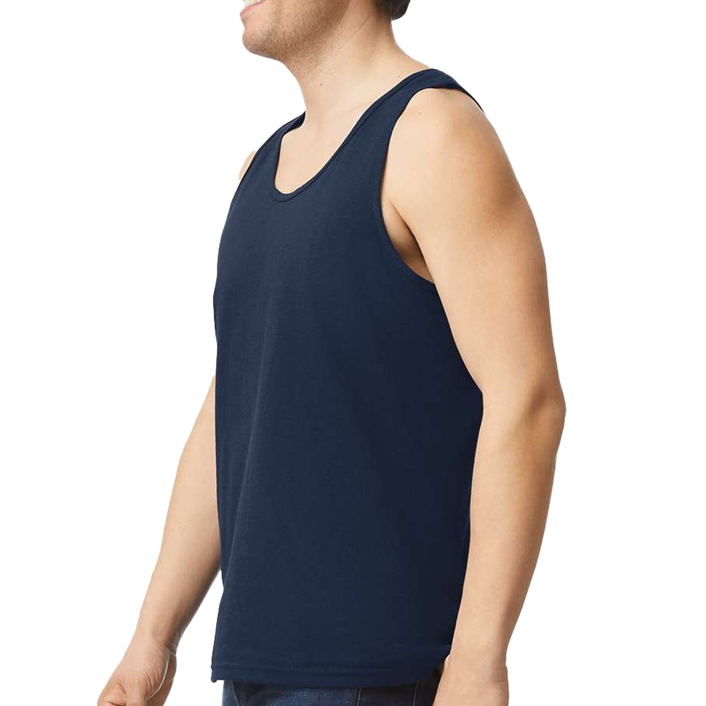 Gildan Ultra Cotton Tank Top, Sleeveless Sport Shirts for Men Multicolor Tee
