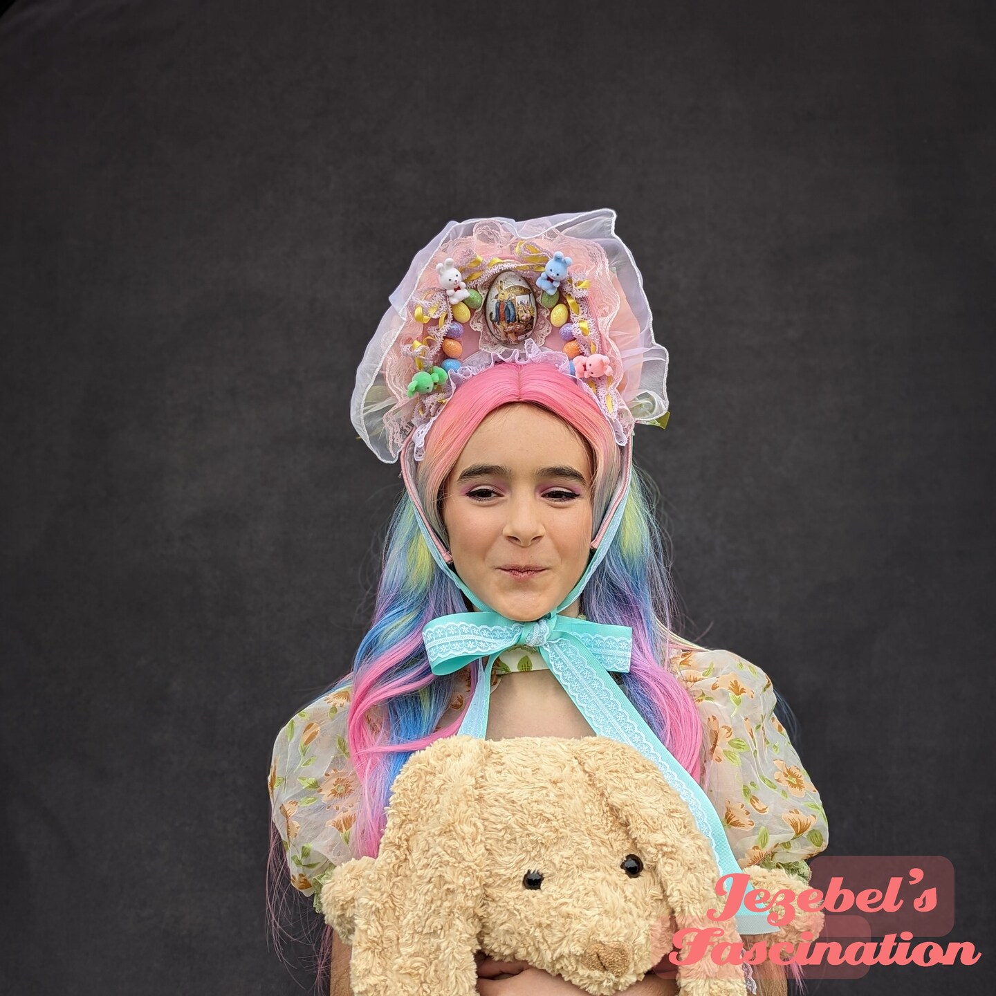 Easter Eggs Bonnet Gay Parade Headpiece, Bunny Spring  display picture 3