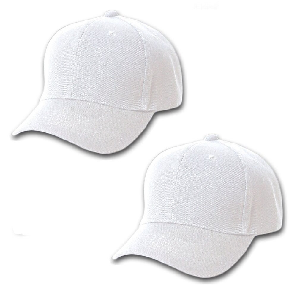 Mechaly Comfortable Solid Adjustable Unisex Baseball Cap Hat - 2 Pack