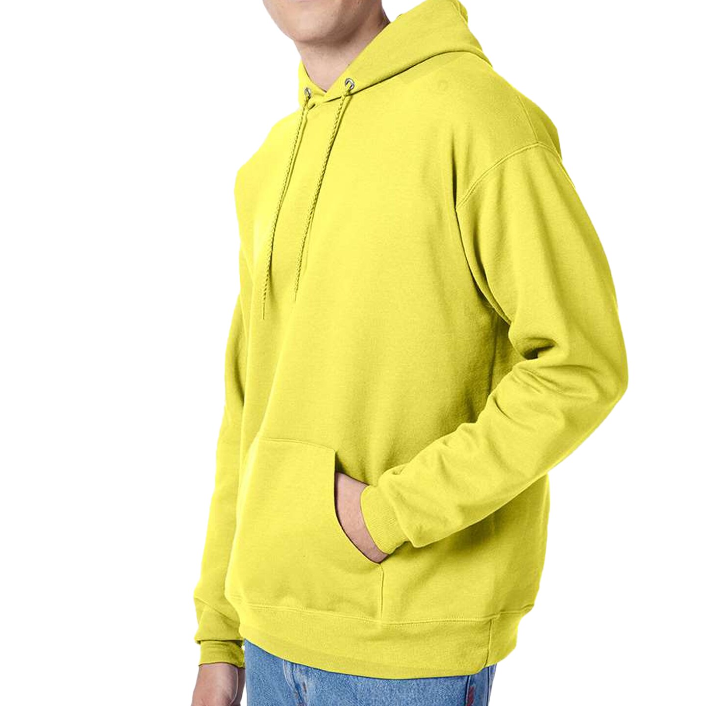 Hanes Men's Ecosmart Fleece Hooded Sweatshirt, Ideal for Cricut & Embroidery