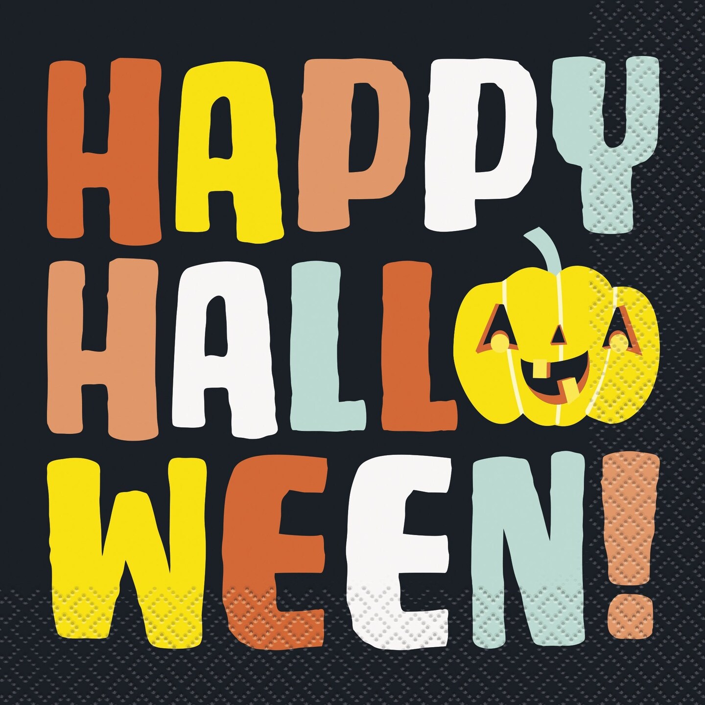 Pastel Pumpkin Halloween Luncheon Napkins - 16ct