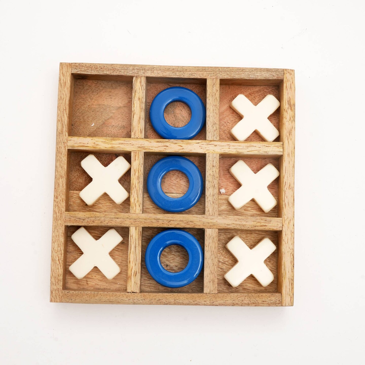 Tic-Tac-Toe Wood &#x26; Resin Board Game