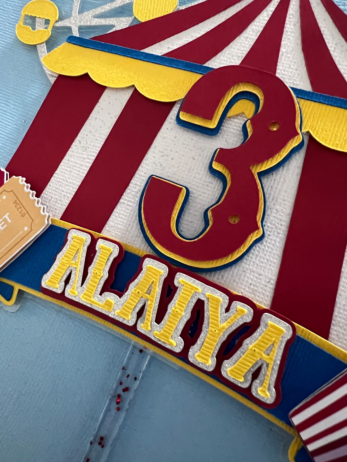 Carnival Circus Cake Topper - image9