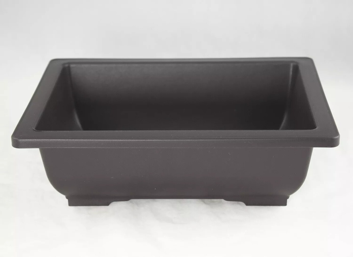 Rectangular Plastic Dark Brown Bonsai / Cactus & Succulent Pot - 10"x 7.5"x 3"