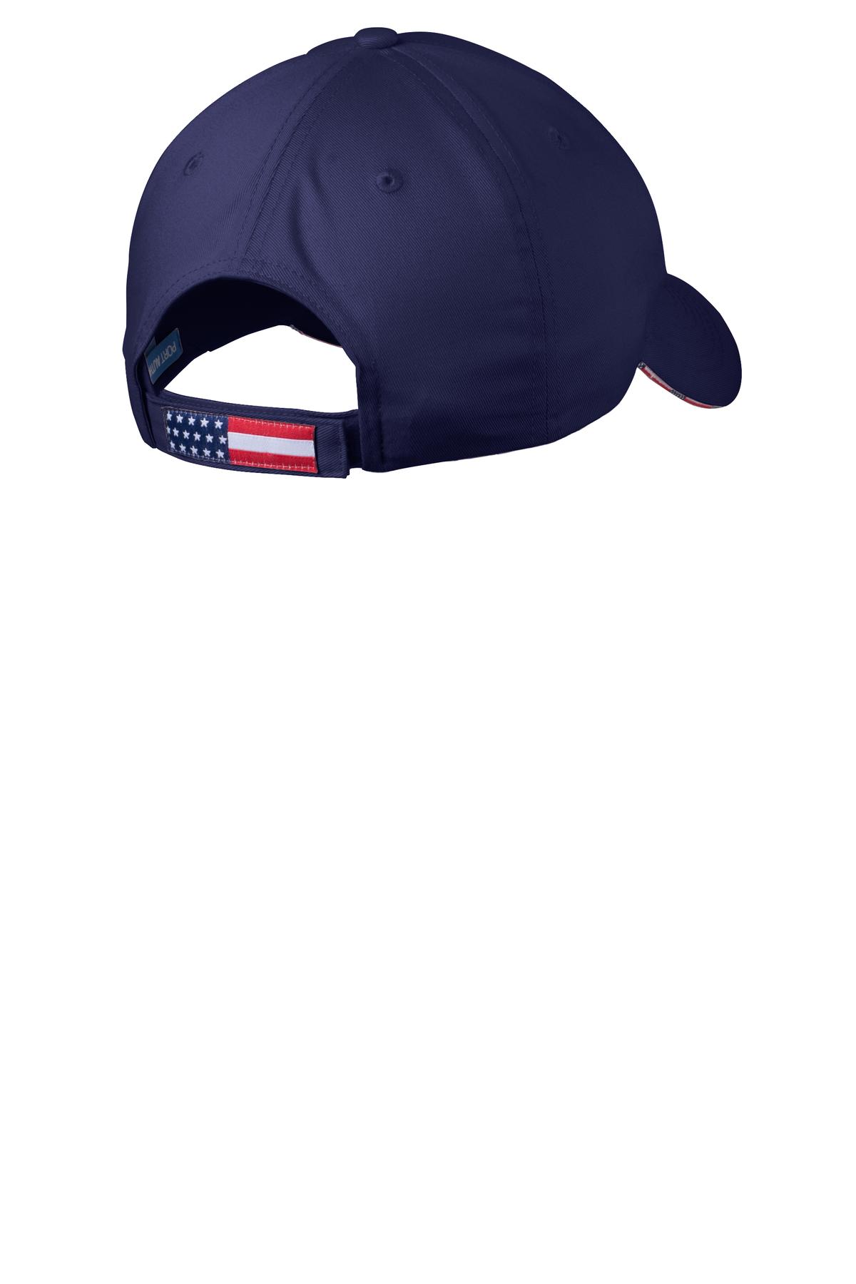 Port Authority&#xAE; Americana Flag Sandwich Cap