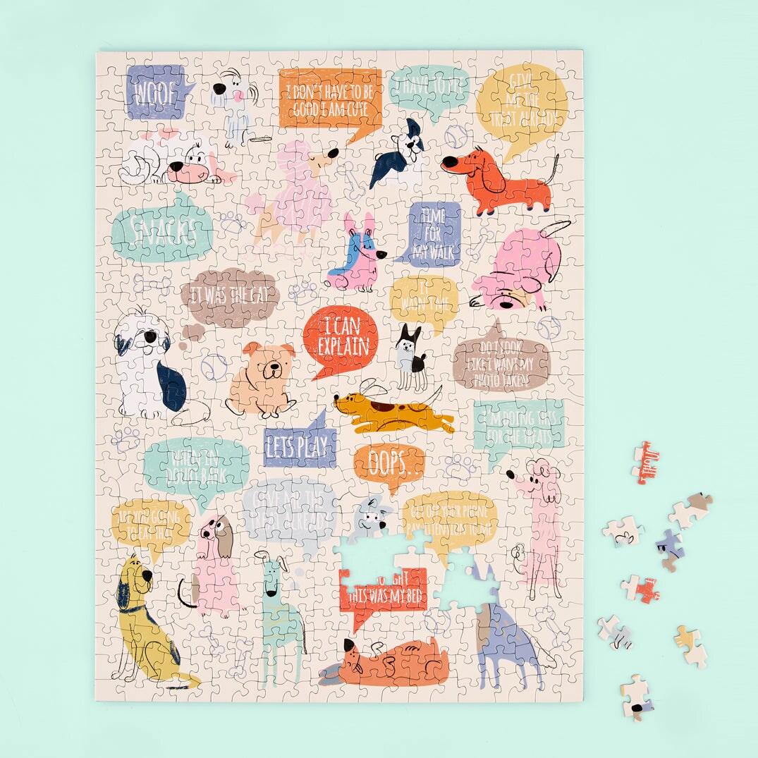 If Dogs Could Talk 500 Piece Puzzle