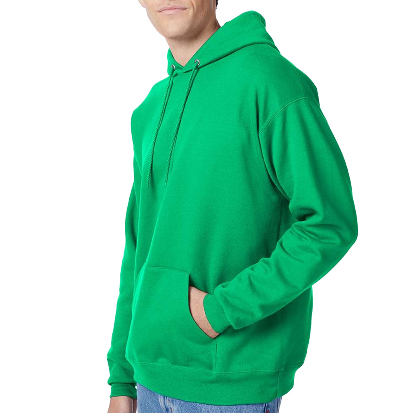 Hanes Men's Ecosmart Fleece Hooded Sweatshirt, Ideal for Cricut & Embroidery