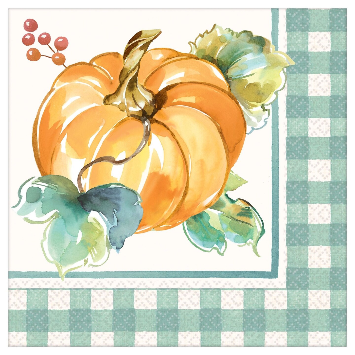 Muted Autumn 8&#x22; Dinner Napkins - 16ct