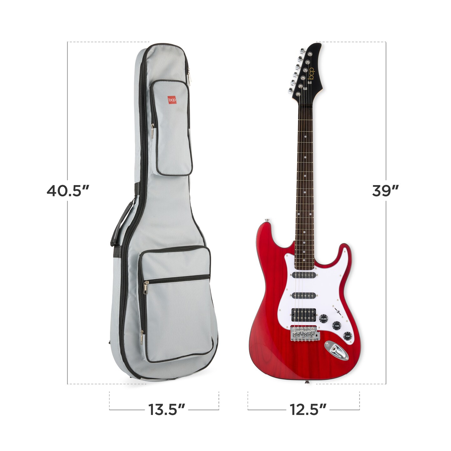 Best Choice Products Beginner Electric Guitar Kit w/ Headphone Amp, Padded Gig-Bag, Headphones