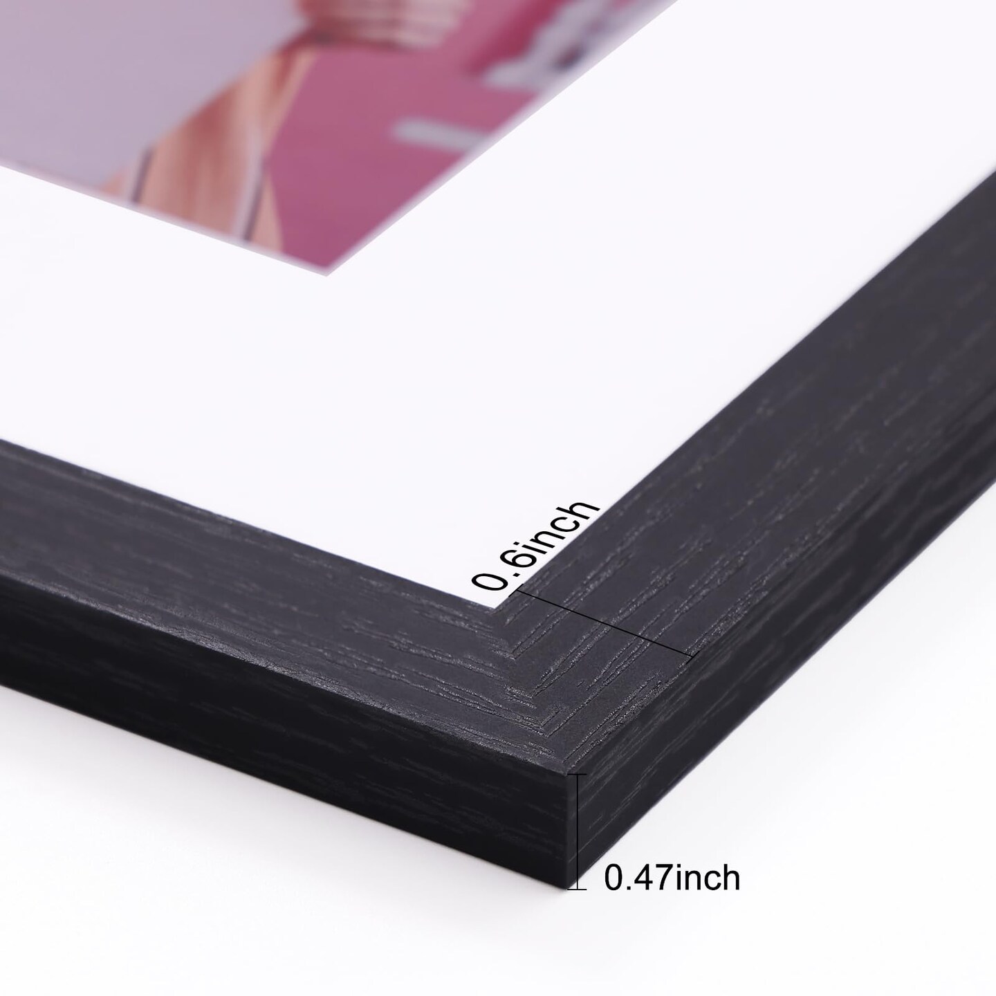 11x14 Picture Frame, Display Pictures 8x10 with Mat or 11x14 without Mat, Photo Frame for Wall or Table Top Display, Black, 1 Pack