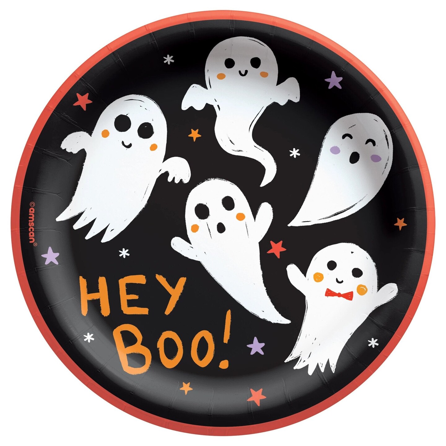 Halloween Spooky Friends 6.75&#x22; Round Plates - 50ct