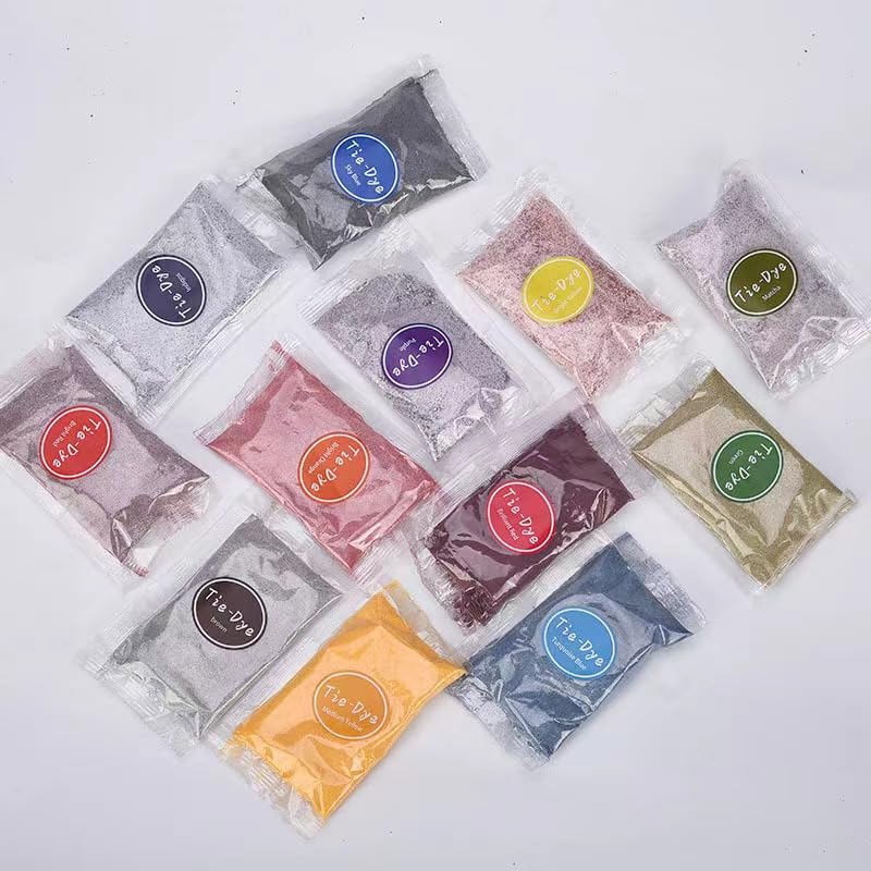 36 Colors Tie Dye Powder, Rainbow Tie Dye Powder Fabric Dye for Tie Dying, Tie Dye Kits DIY Coloring Party Supplies Suitable for Children Adult (36 Colors)