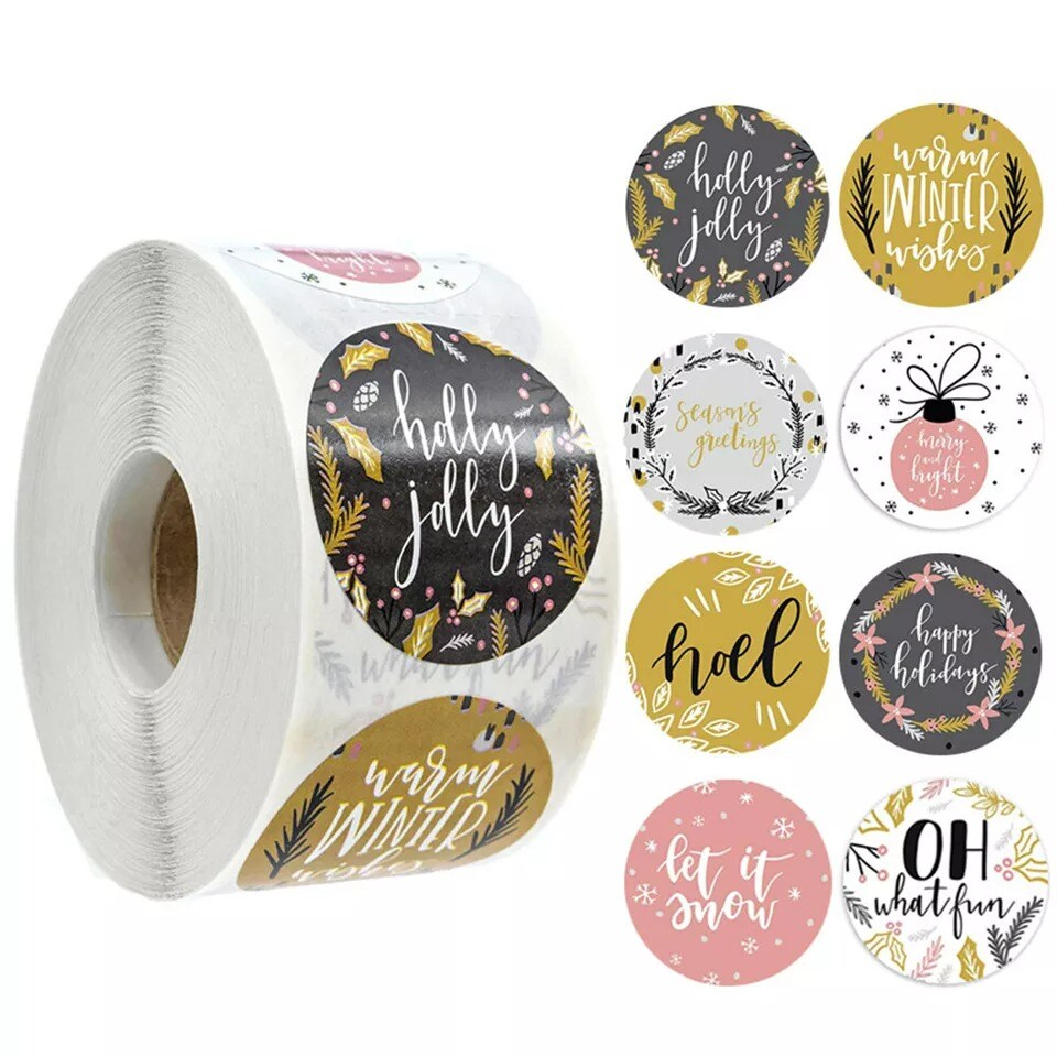 1.5 inch Thank You For Supporting My Business Decals Seals Labels Craft Stickers