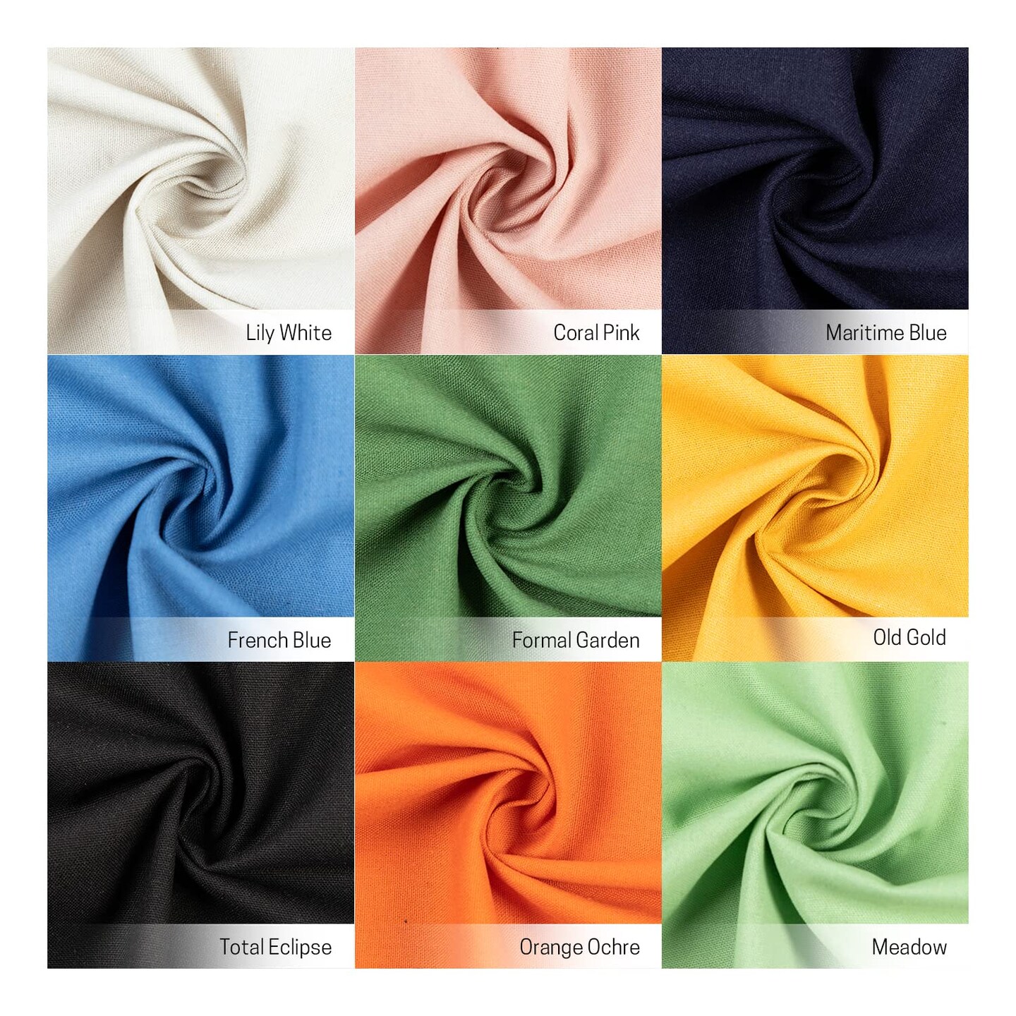 6 Pcs Linen Needlework Fabric, Square Embroidery Fabric 9 Colors Stitch Cloth for Garment Crafts and Decoration Embroidery Project