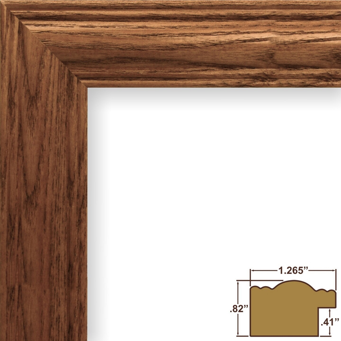 Wiltshire 440 1.25&#x22;, Mission Oak Picture Frame by wallsthatspeak