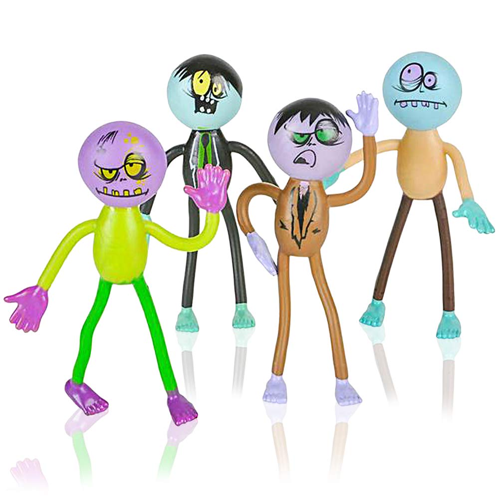 ArtCreativity Assorted Bendable Zombies for Kids - Pack of 12 - 3.75 ...