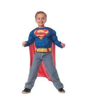 Boy&#x27;s Superman Muscle Shirt Costume