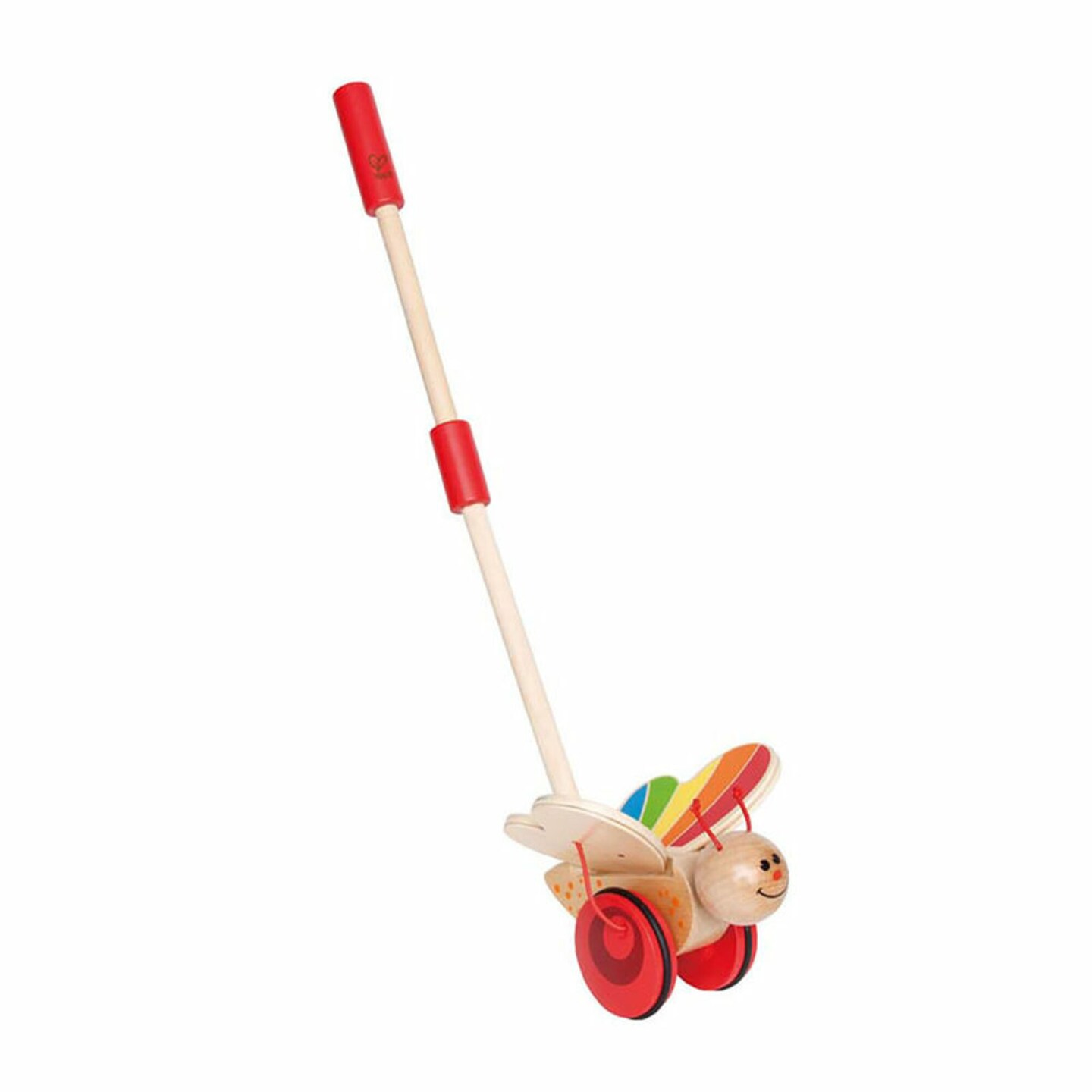 Hape Wooden Push &#x26; Pull Butterfly Walking Toy in Red, Baby &#x26; Toddler