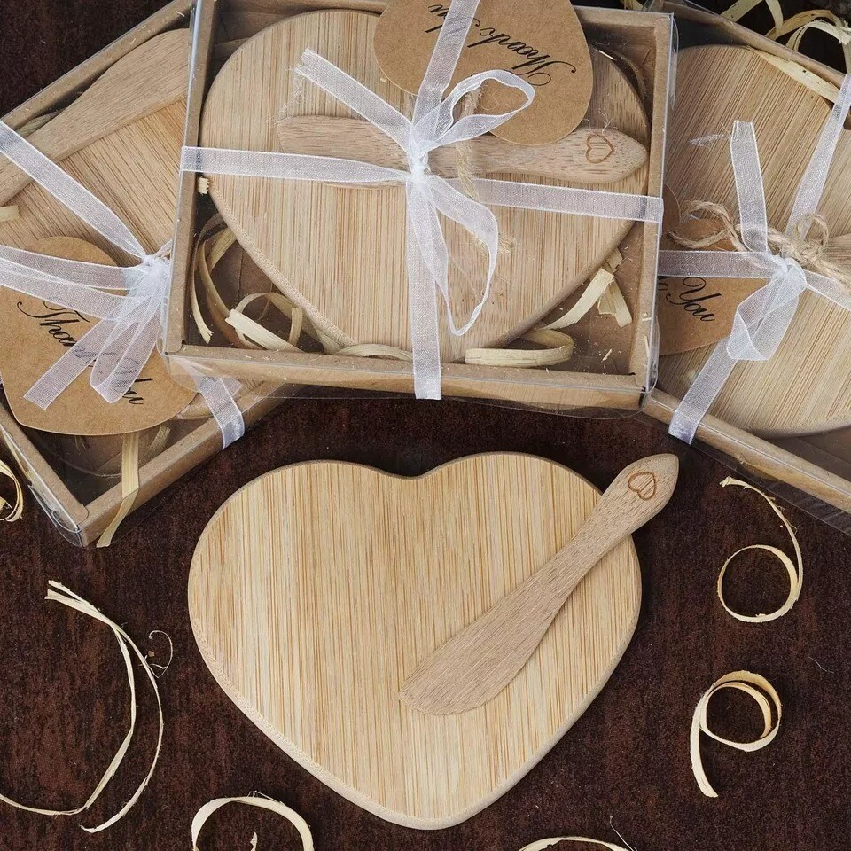 36 Cheese Natural Board Sets with Gift Box WEDDING PARTY FAVORS Supplies
