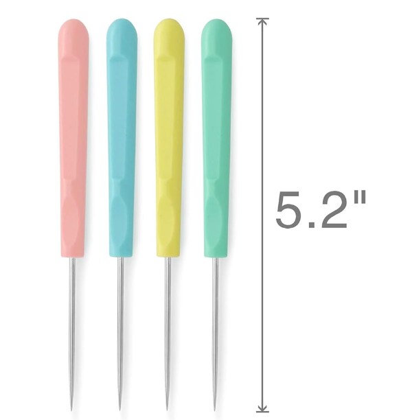 4Pcs Sugar Stir Needle Scriber Needle Cookie Decorating Supplies Tool 5.2 Inches