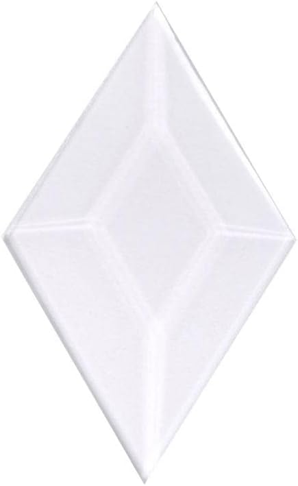 1-3/4&#x22; x 3&#x22; Diamond Clear Glass Bevel - 4.7MM Thick - 10 Pack