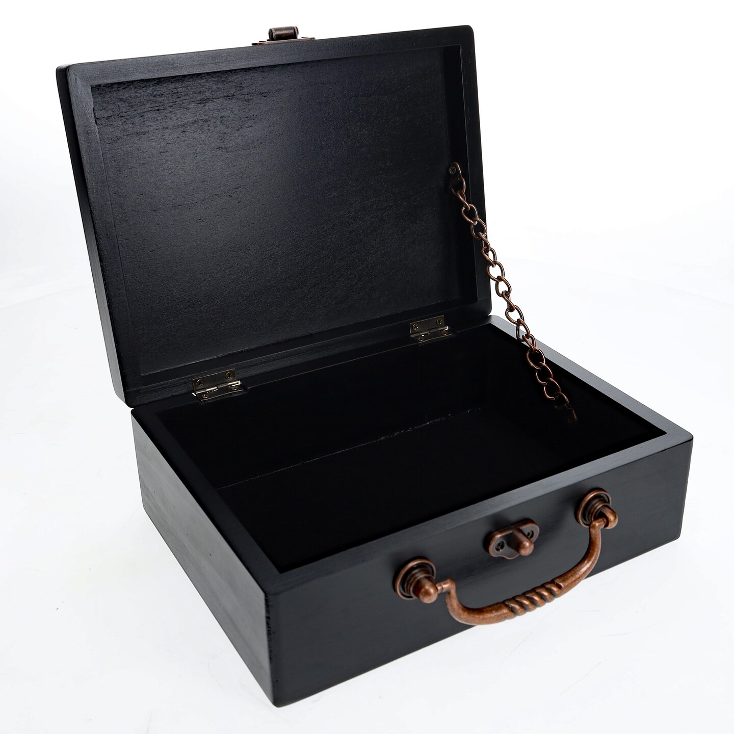 WE Games Wooden Keepsake Stash Box with Old World Handle