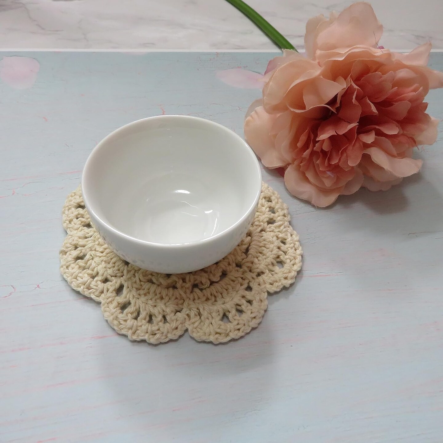 Doilies Cloth Lace Crochet Doilies Place Mats Round Handmade Cotton Placemats